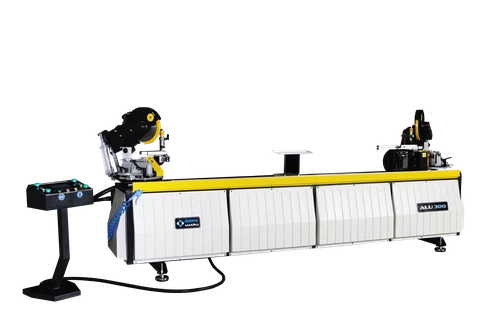 Double Head 45°/90° Aluminium Cutting and Drilling of edge connections