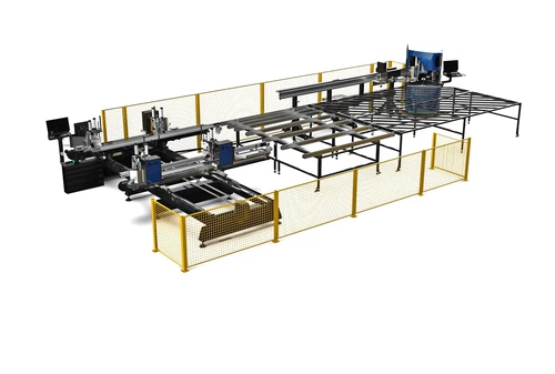 Automatic PVC Profile Welding and Cleaning Line