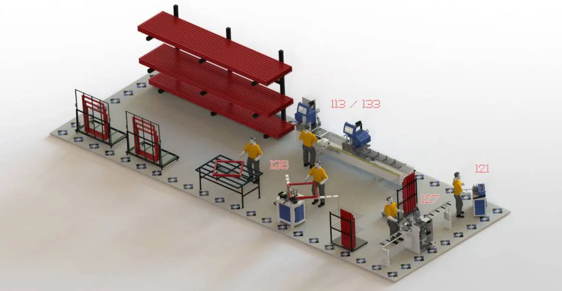 ALUMINIUM / 80-100 Windows / 8 Hours / 6-8 Workers